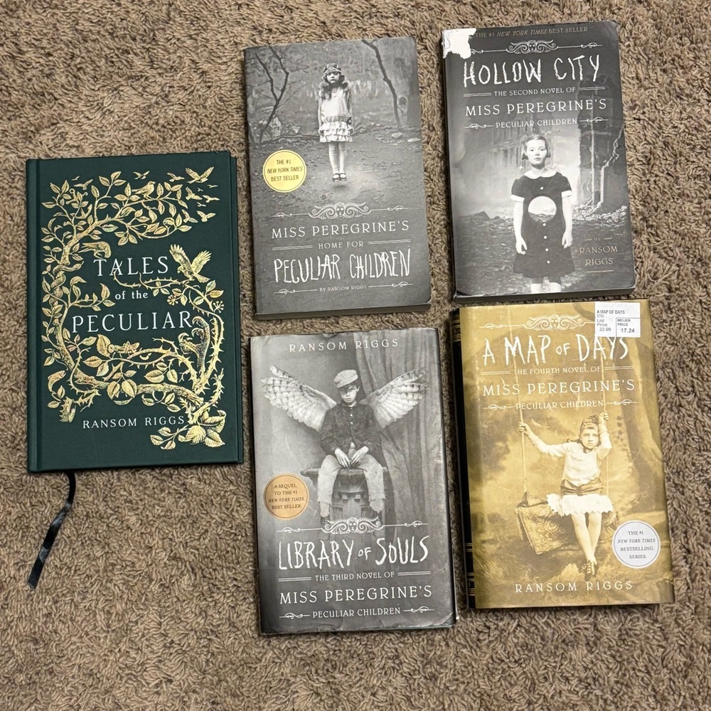 Miss Peregrine's Peculiar Children lot bundle collection Books 1-4 Ransom Riggs
